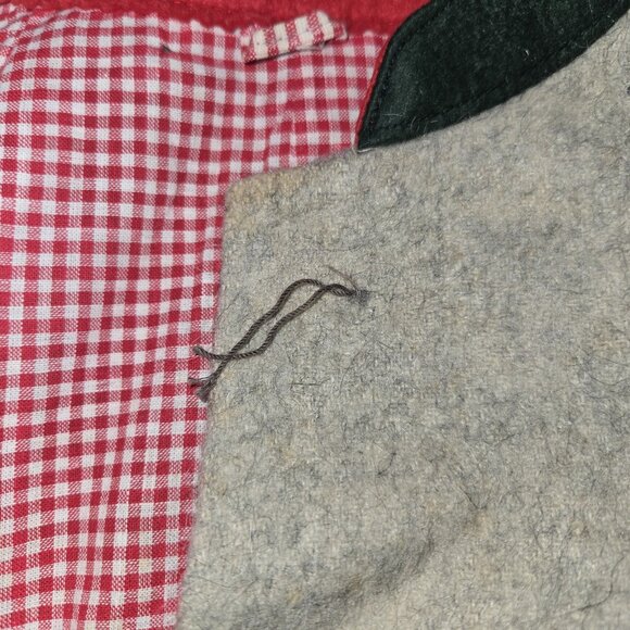 VINTAGE SALZBURGER DIRNDL GIRLS GRAY WOOL BUTTON UP GERMAN CAPE COAT 6 Used - Picture 8 of 8